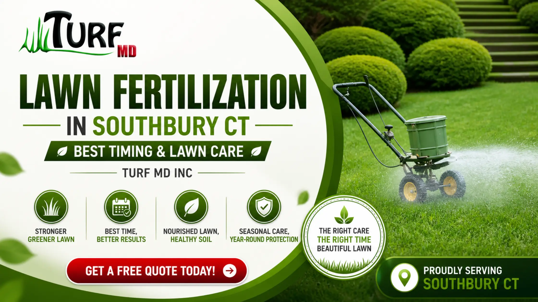 Lawn Fertilization in Southbury CT | Best Timing | Turf MD Inc
