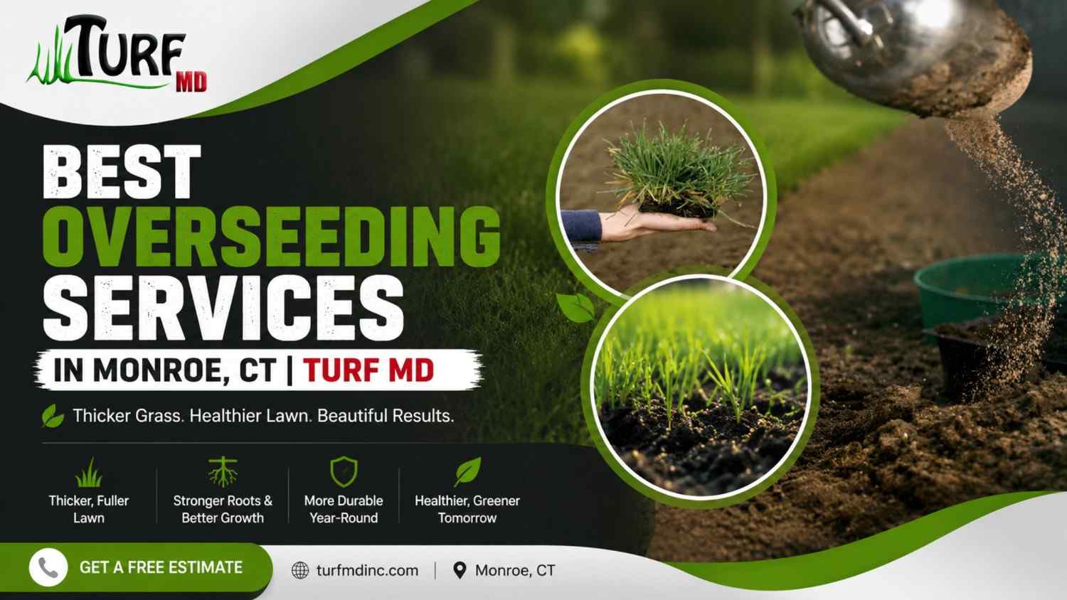 Best Overseeding Services in Monroe, CT | Turf MD Location: Monroe, CT