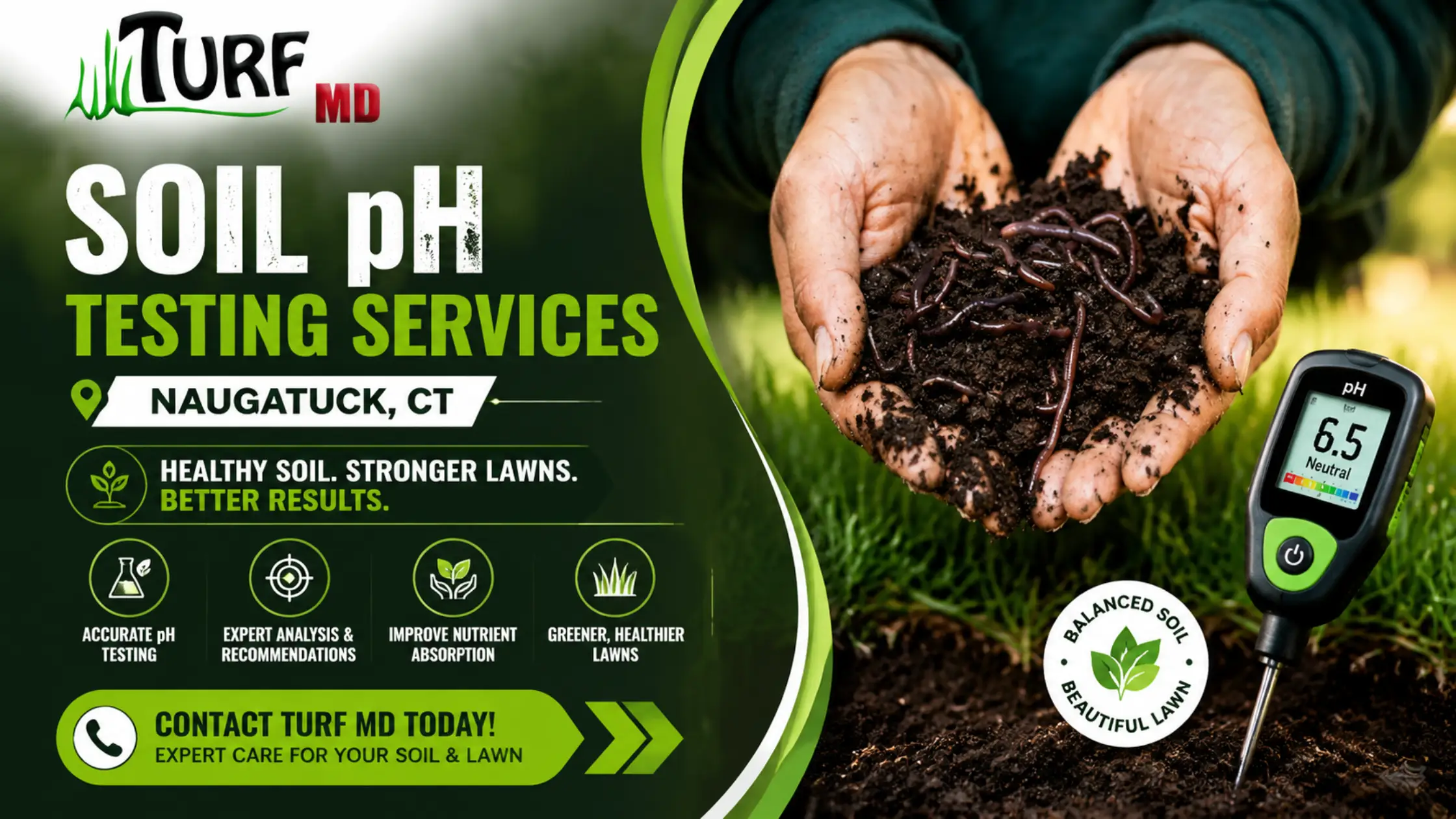 Soil pH Testing Services Naugatuck, CT - Expert Care by Turf MD